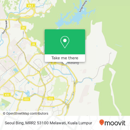 Seoul Bing, MRR2 53100 Melawati map