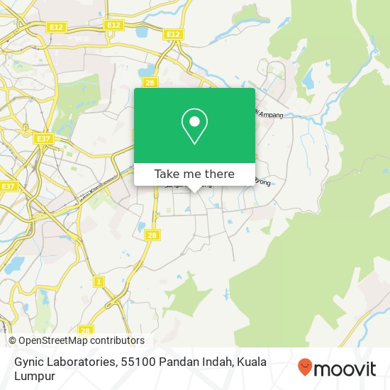 Gynic Laboratories, 55100 Pandan Indah map