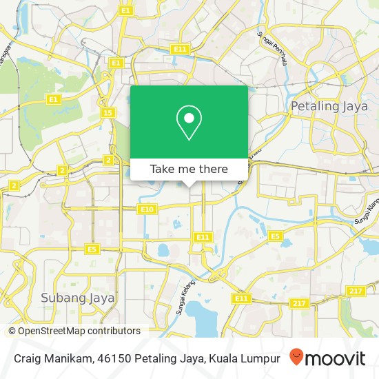 Craig Manikam, 46150 Petaling Jaya map