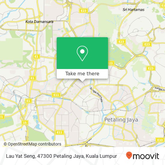 Lau Yat Seng, 47300 Petaling Jaya map