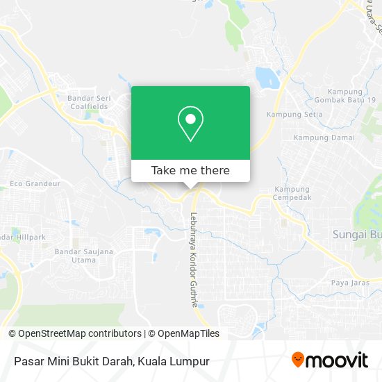 Peta Pasar Mini Bukit Darah