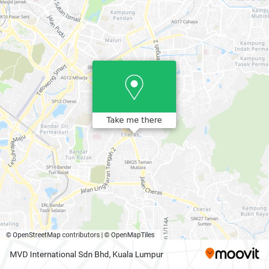 MVD International Sdn Bhd map