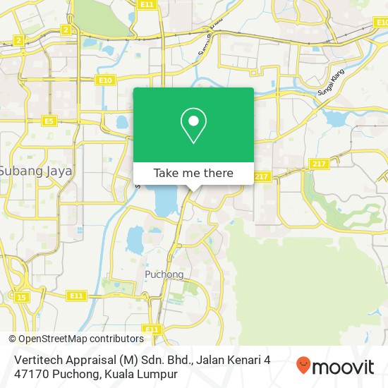 Vertitech Appraisal (M) Sdn. Bhd., Jalan Kenari 4 47170 Puchong map