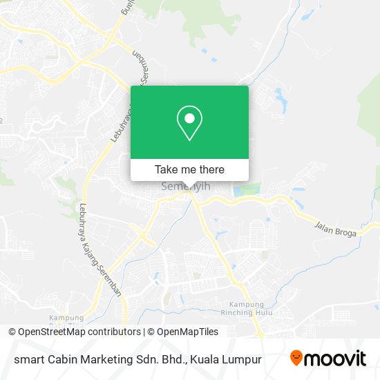 Peta smart Cabin Marketing Sdn. Bhd.
