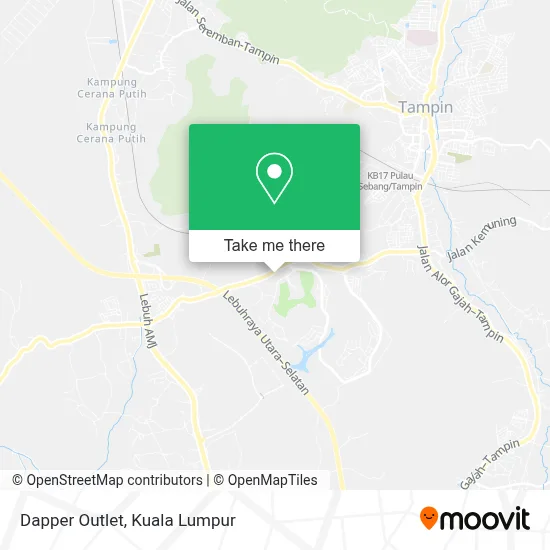 Dapper Outlet map
