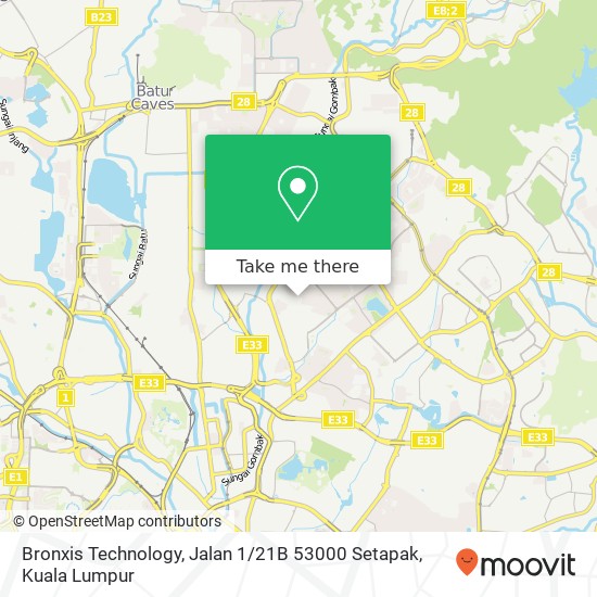 Bronxis Technology, Jalan 1 / 21B 53000 Setapak map