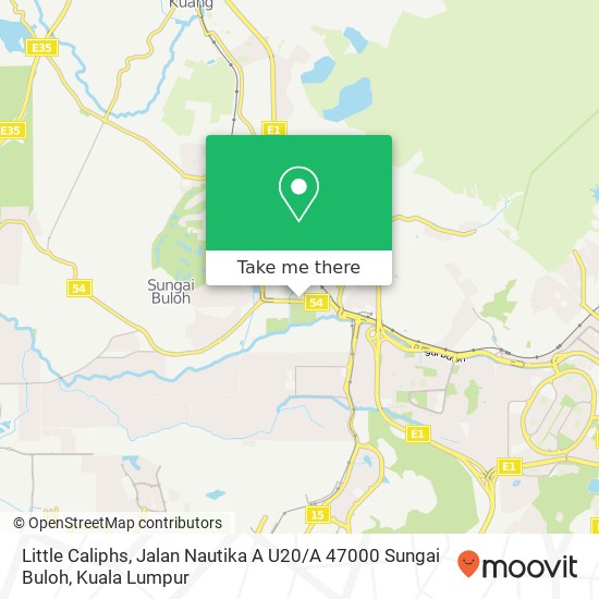 Little Caliphs, Jalan Nautika A U20 / A 47000 Sungai Buloh map