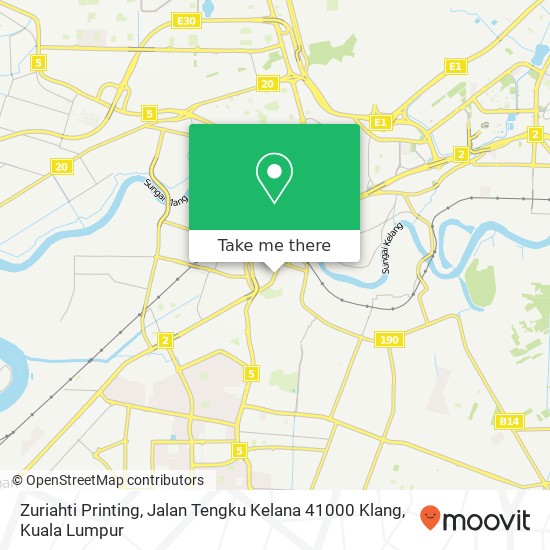 Zuriahti Printing, Jalan Tengku Kelana 41000 Klang map