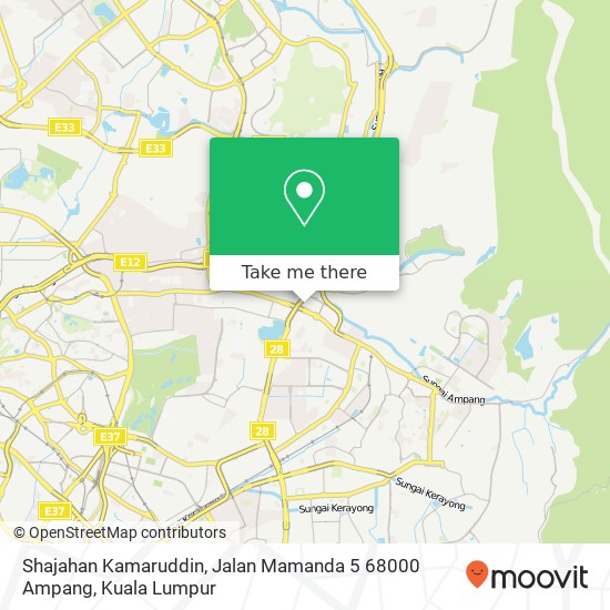 Shajahan Kamaruddin, Jalan Mamanda 5 68000 Ampang map