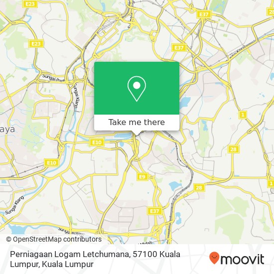 Perniagaan Logam Letchumana, 57100 Kuala Lumpur map