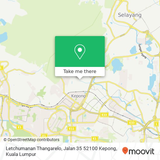 Letchumanan Thangarelo, Jalan 35 52100 Kepong map