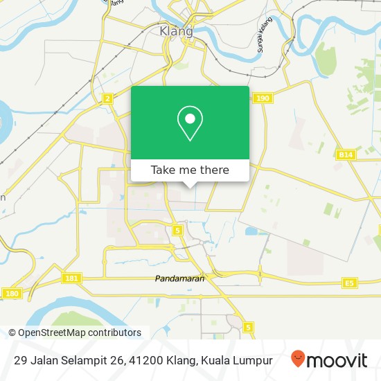 Peta 29 Jalan Selampit 26, 41200 Klang