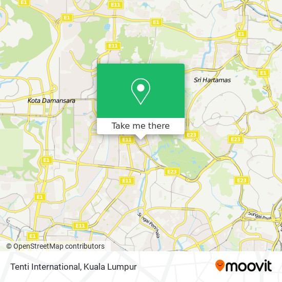Tenti International map