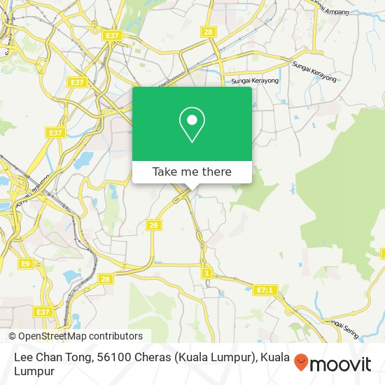 Lee Chan Tong, 56100 Cheras (Kuala Lumpur) map