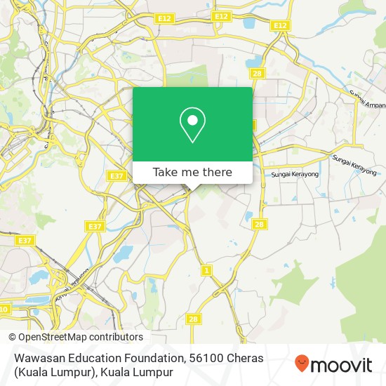 Wawasan Education Foundation, 56100 Cheras (Kuala Lumpur) map