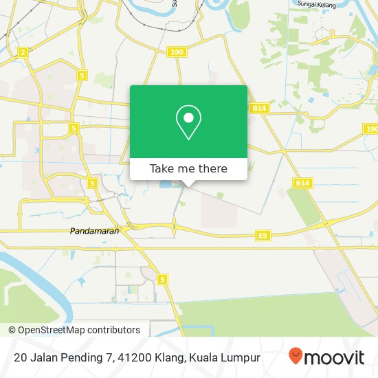 Peta 20 Jalan Pending 7, 41200 Klang