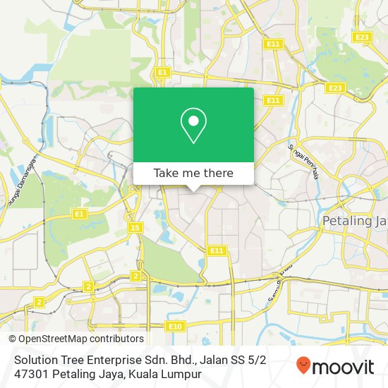 Peta Solution Tree Enterprise Sdn. Bhd., Jalan SS 5 / 2 47301 Petaling Jaya