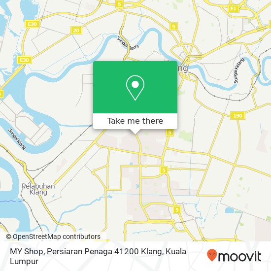 MY Shop, Persiaran Penaga 41200 Klang map