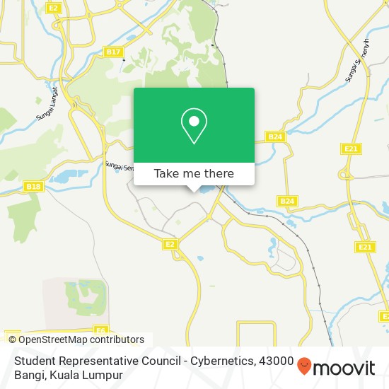 Student Representative Council - Cybernetics, 43000 Bangi map