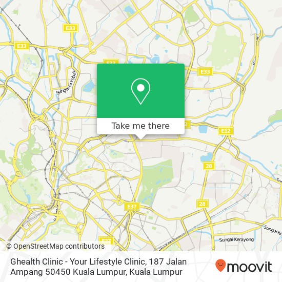 Ghealth Clinic - Your Lifestyle Clinic, 187 Jalan Ampang 50450 Kuala Lumpur map