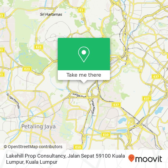 Lakehill Prop Consultancy, Jalan Sepat 59100 Kuala Lumpur map