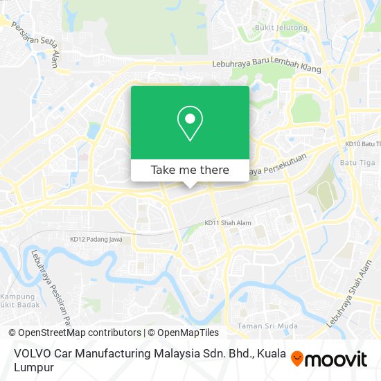 Peta VOLVO Car Manufacturing Malaysia Sdn. Bhd.