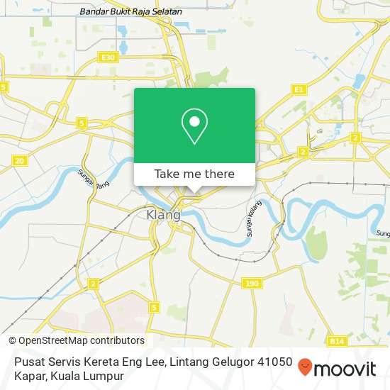 Pusat Servis Kereta Eng Lee, Lintang Gelugor 41050 Kapar map