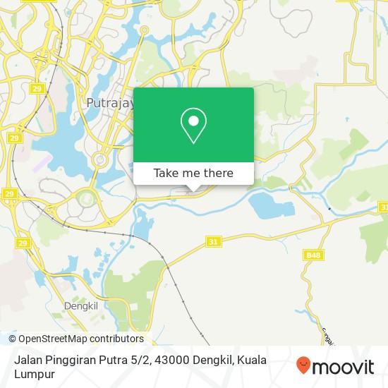 Peta Jalan Pinggiran Putra 5 / 2, 43000 Dengkil