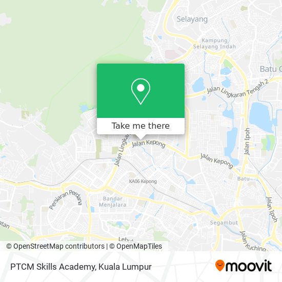 PTCM Skills Academy map