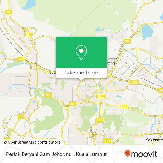 Peta Periok Beryani Gam Johor, null