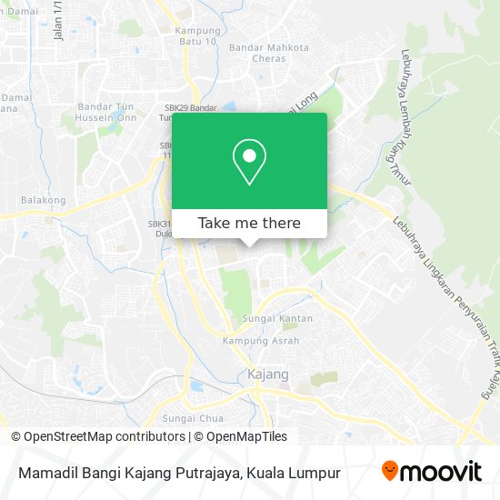 Peta Mamadil Bangi Kajang Putrajaya