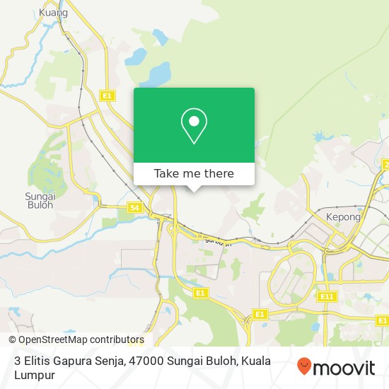 Peta 3 Elitis Gapura Senja, 47000 Sungai Buloh