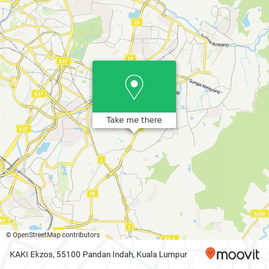 KAKI Ekzos, 55100 Pandan Indah map