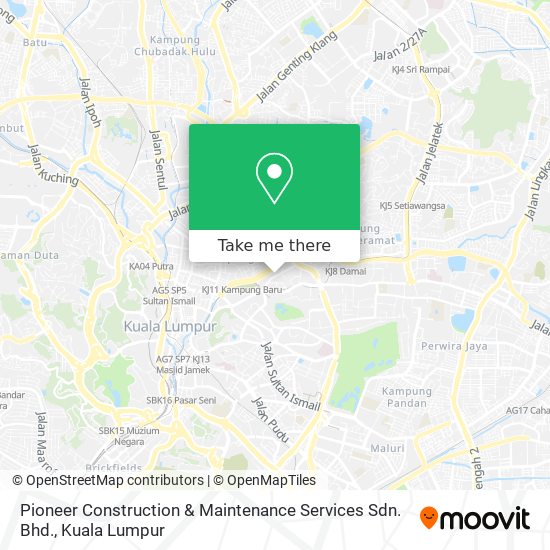 Pioneer Construction & Maintenance Services Sdn. Bhd. map
