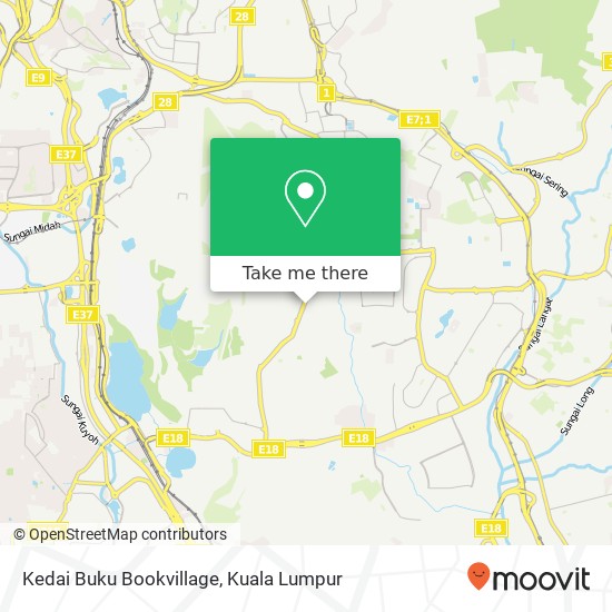 Kedai Buku Bookvillage map