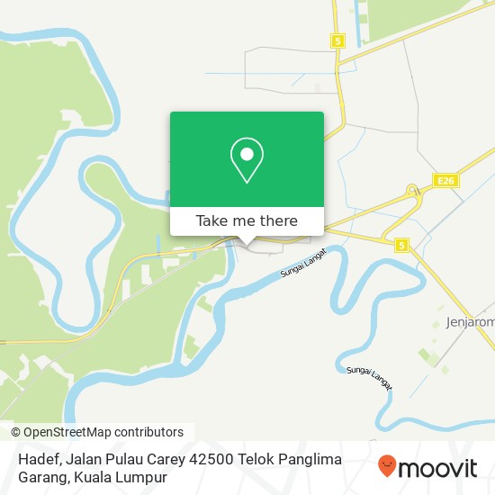 Hadef, Jalan Pulau Carey 42500 Telok Panglima Garang map