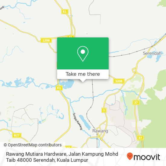 Rawang Mutiara Hardware, Jalan Kampung Mohd Taib 48000 Serendah map