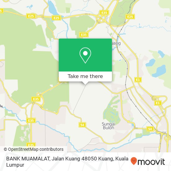 BANK MUAMALAT, Jalan Kuang 48050 Kuang map