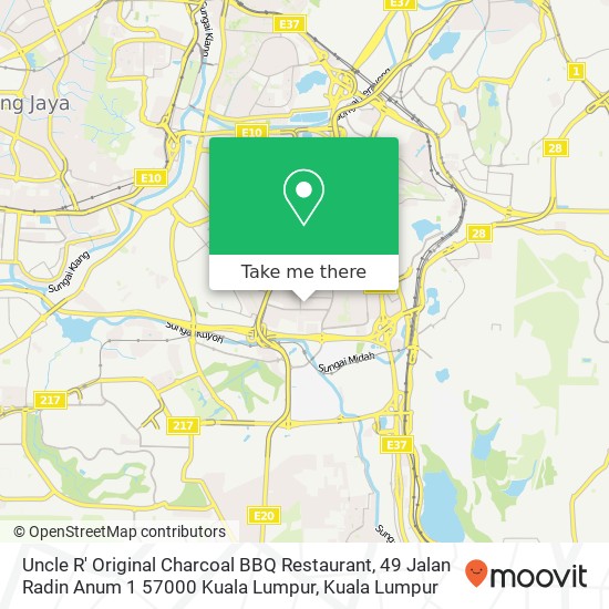 Uncle R' Original Charcoal BBQ Restaurant, 49 Jalan Radin Anum 1 57000 Kuala Lumpur map