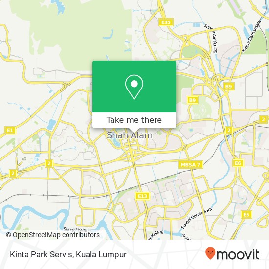 Kinta Park Servis map