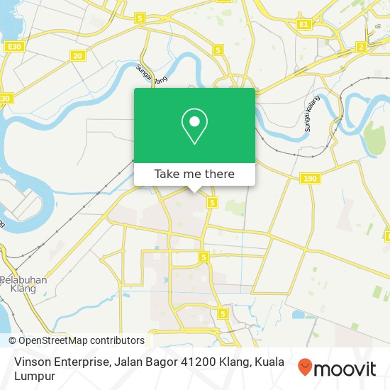 Vinson Enterprise, Jalan Bagor 41200 Klang map