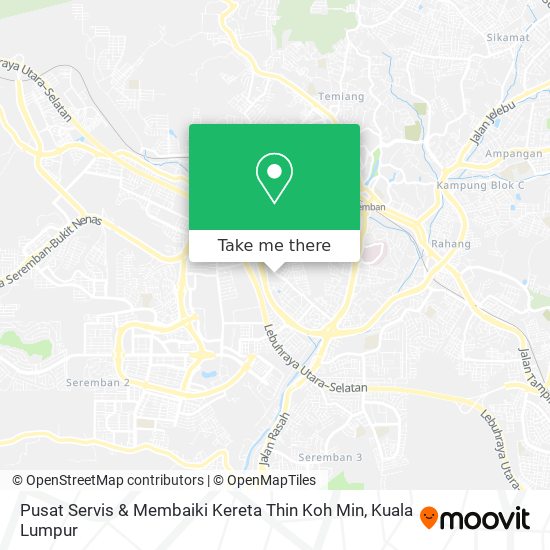 Pusat Servis & Membaiki Kereta Thin Koh Min map