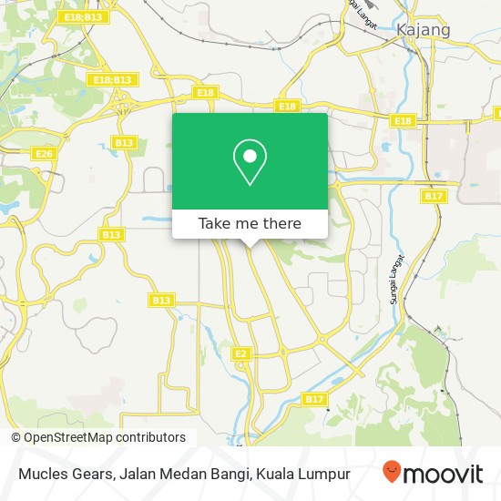 Mucles Gears, Jalan Medan Bangi map