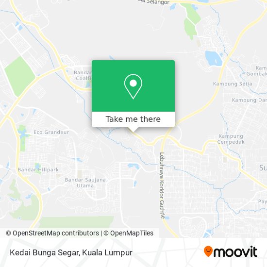 Kedai Bunga Segar map