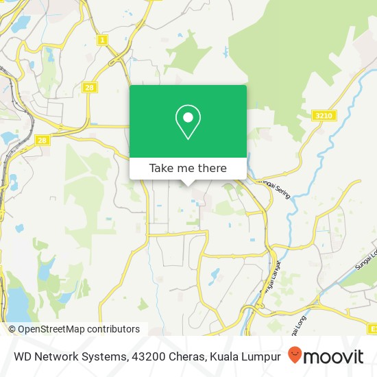 WD Network Systems, 43200 Cheras map