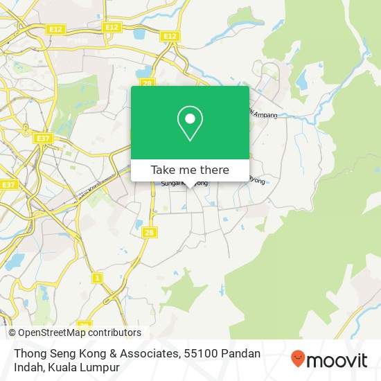 Thong Seng Kong & Associates, 55100 Pandan Indah map
