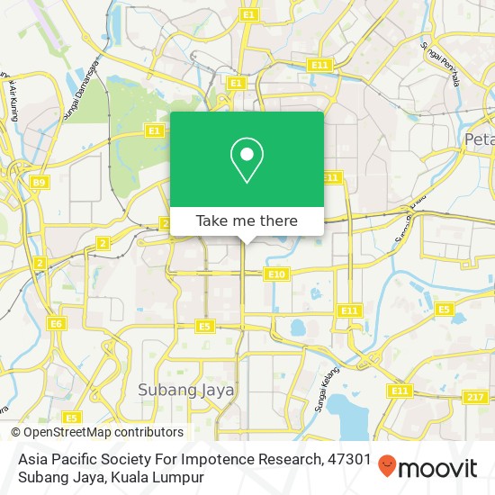 Asia Pacific Society For Impotence Research, 47301 Subang Jaya map