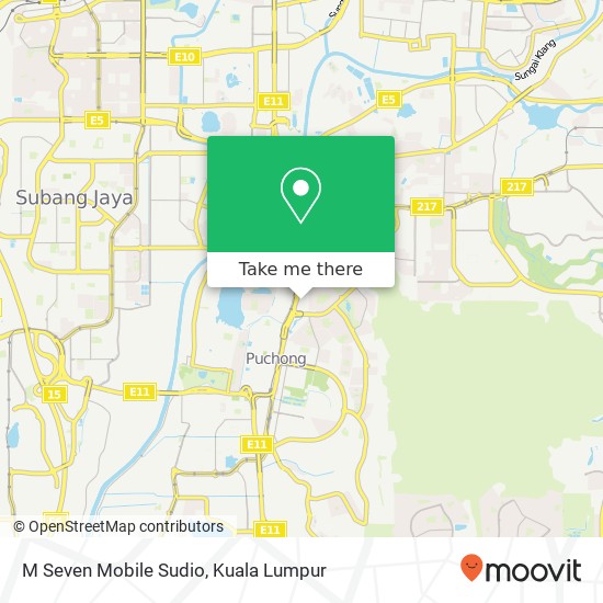 M Seven Mobile Sudio map