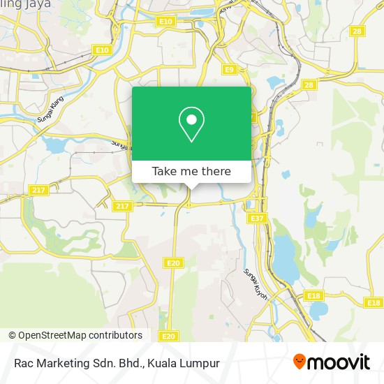 Rac Marketing Sdn. Bhd. map