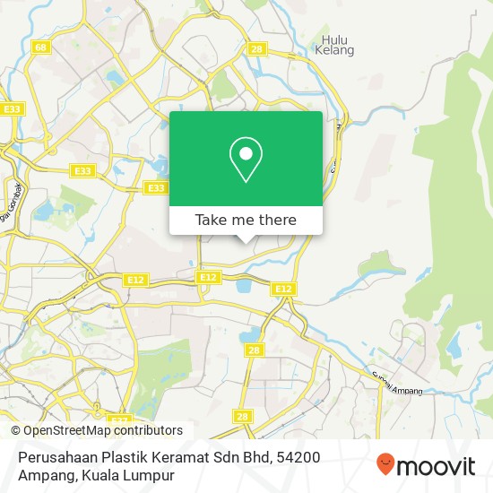 Perusahaan Plastik Keramat Sdn Bhd, 54200 Ampang map